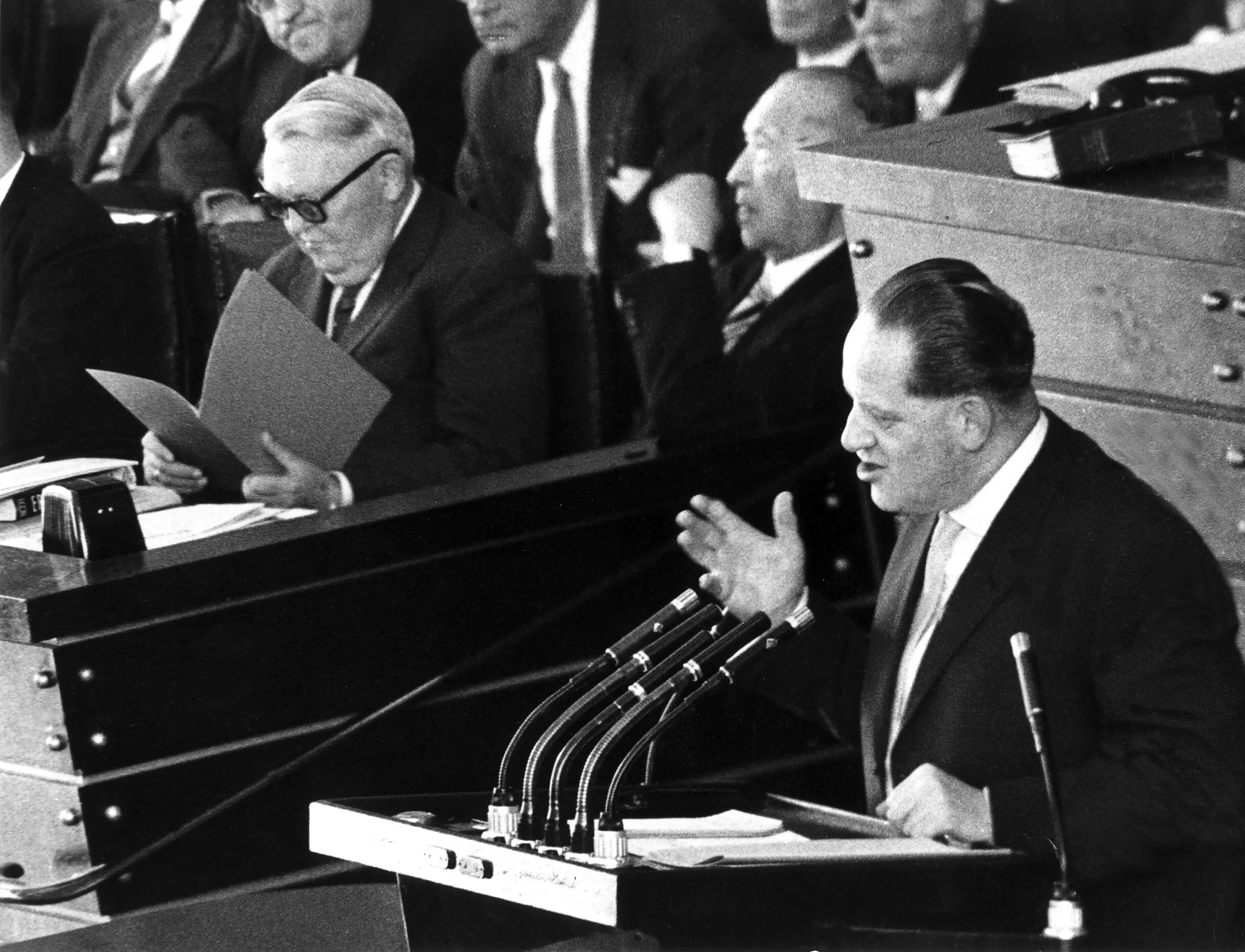 Der SPD-Politiker Herbert Wehner Der SPD-Politiker Herbert Wehner