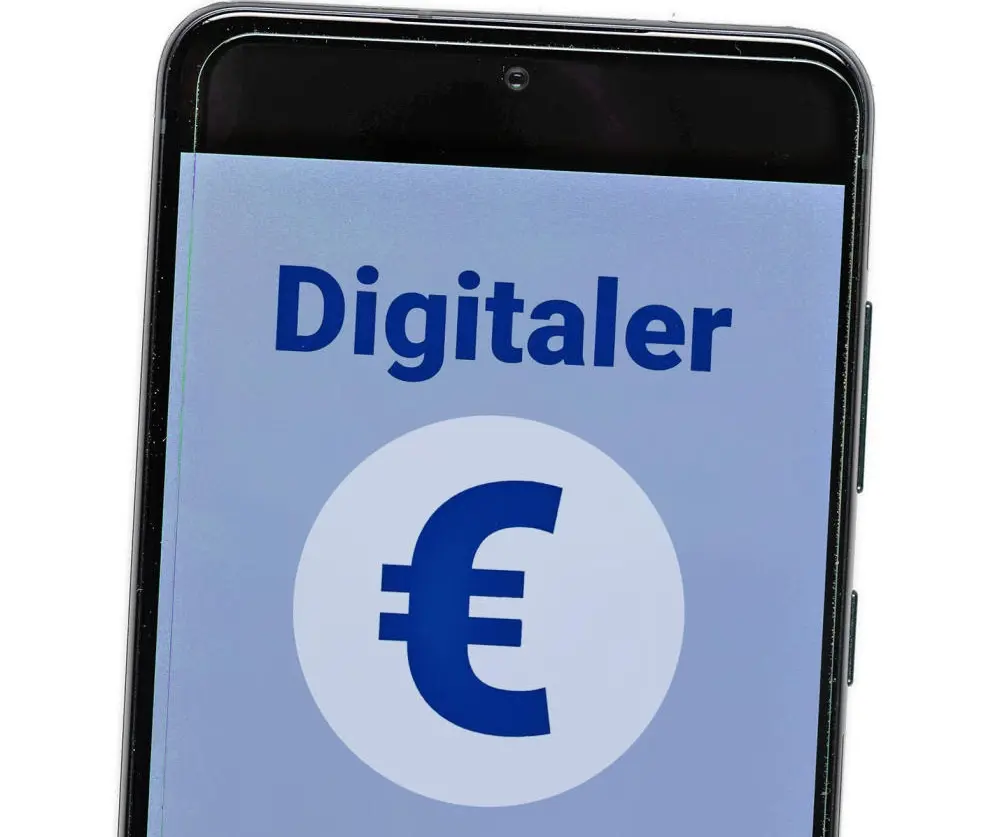 Ein Smartphonebildschirm mit einem Euro-Zeichen