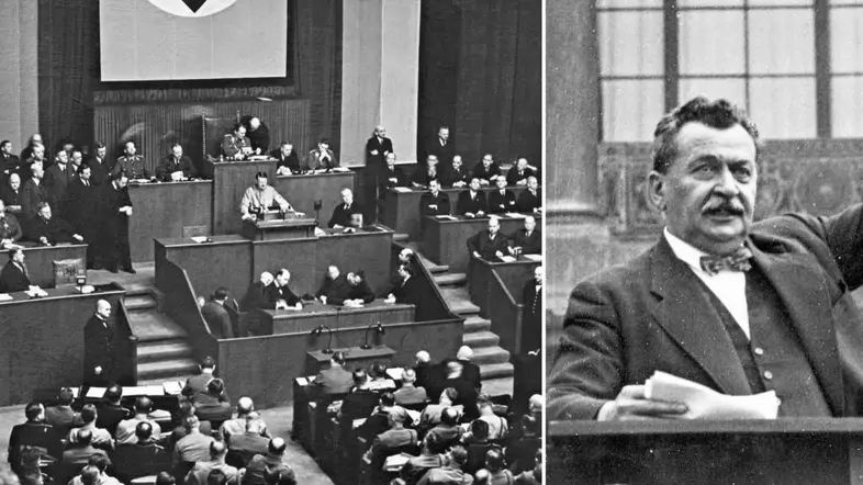 Bildcollage: Das Ende der ersten deutschen parlamentarischen Demokratie.