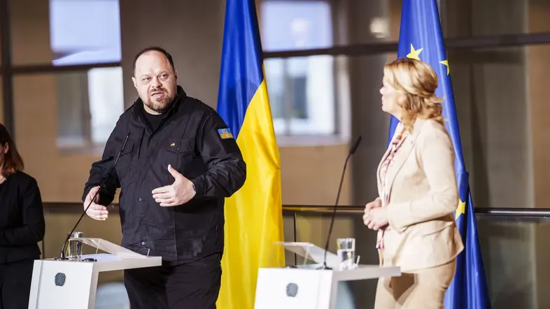 Julia Klöckner und Ruslan Stefantschuk