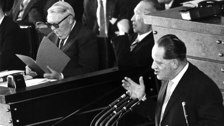 Der SPD-Politiker Herbert Wehner