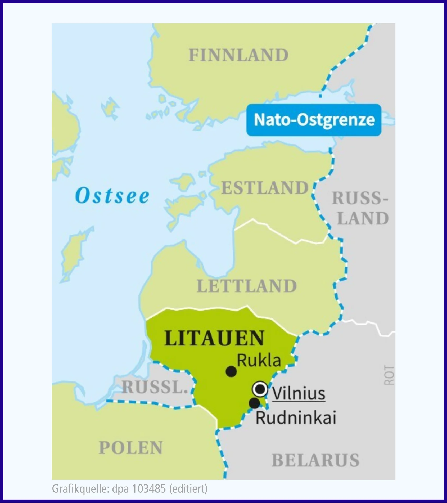 Karte von Litauen