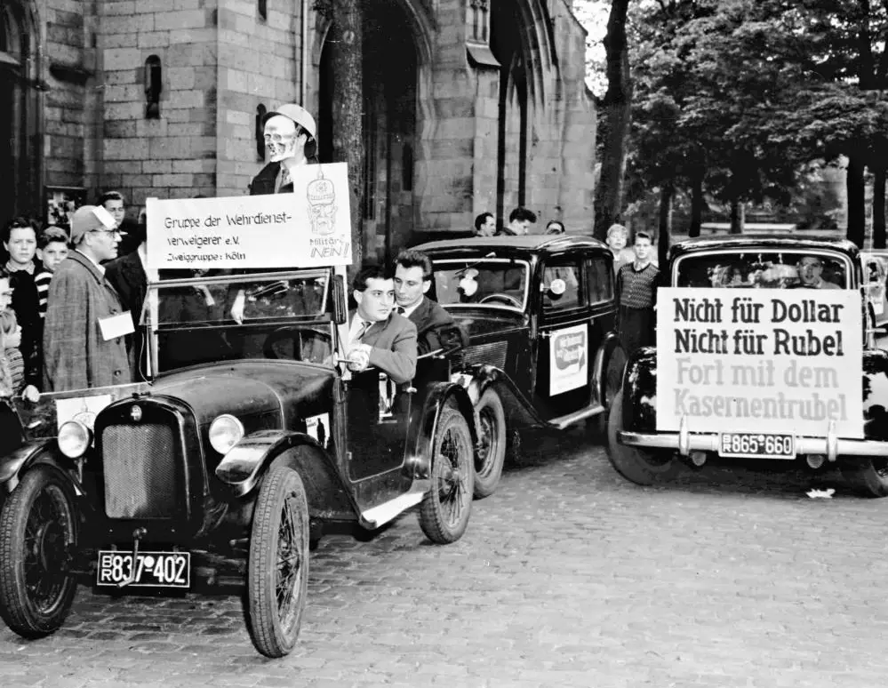 Proteste gegen die deutsche Wiederbewaffnung 1956 Proteste gegen die deutsche Wiederbewaffnung 1956