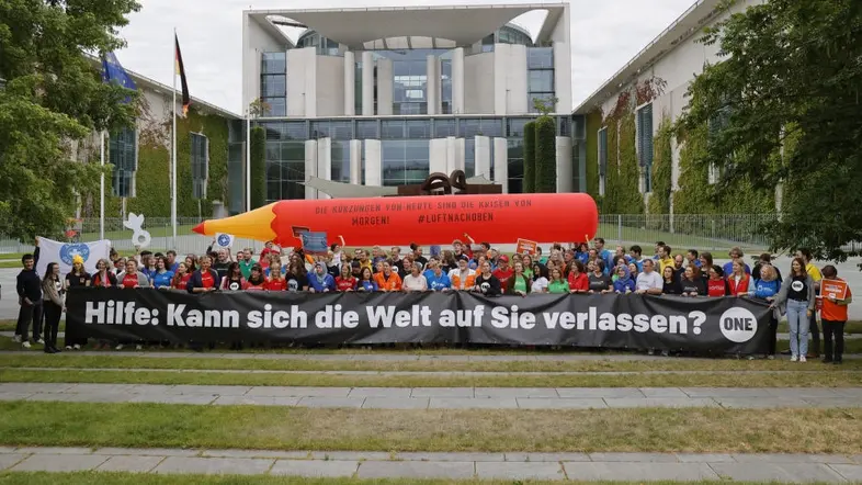 Demonstration vor dem Bundeskanzleramt