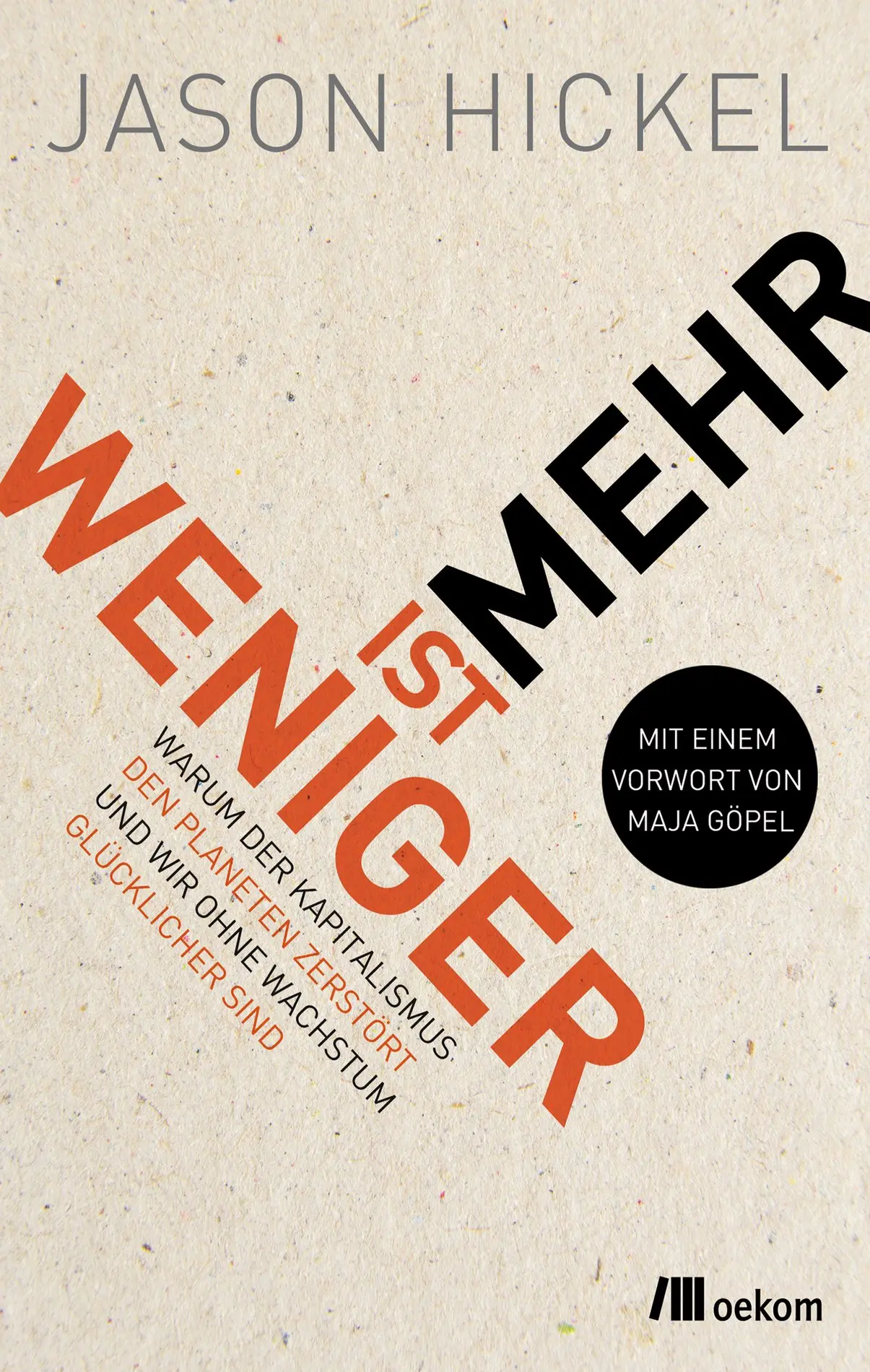 Buchcover "Weniger ist mehr"