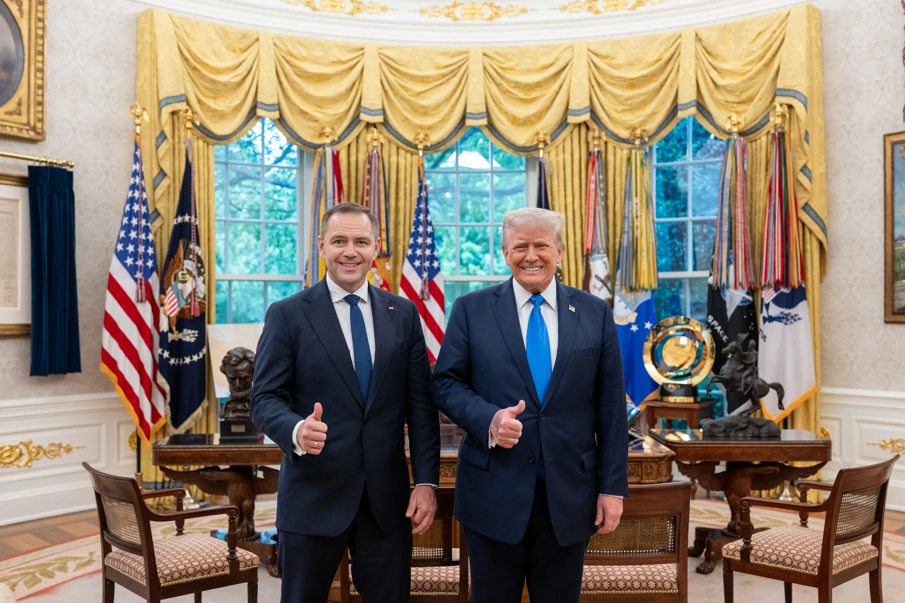 Donald Trump und Karol Nawrocki Donald Trump und Karol Nawrocki im Weißen Haus