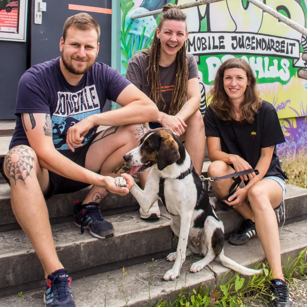 Das Team der Mobilen Jugendarbeit Prohlis