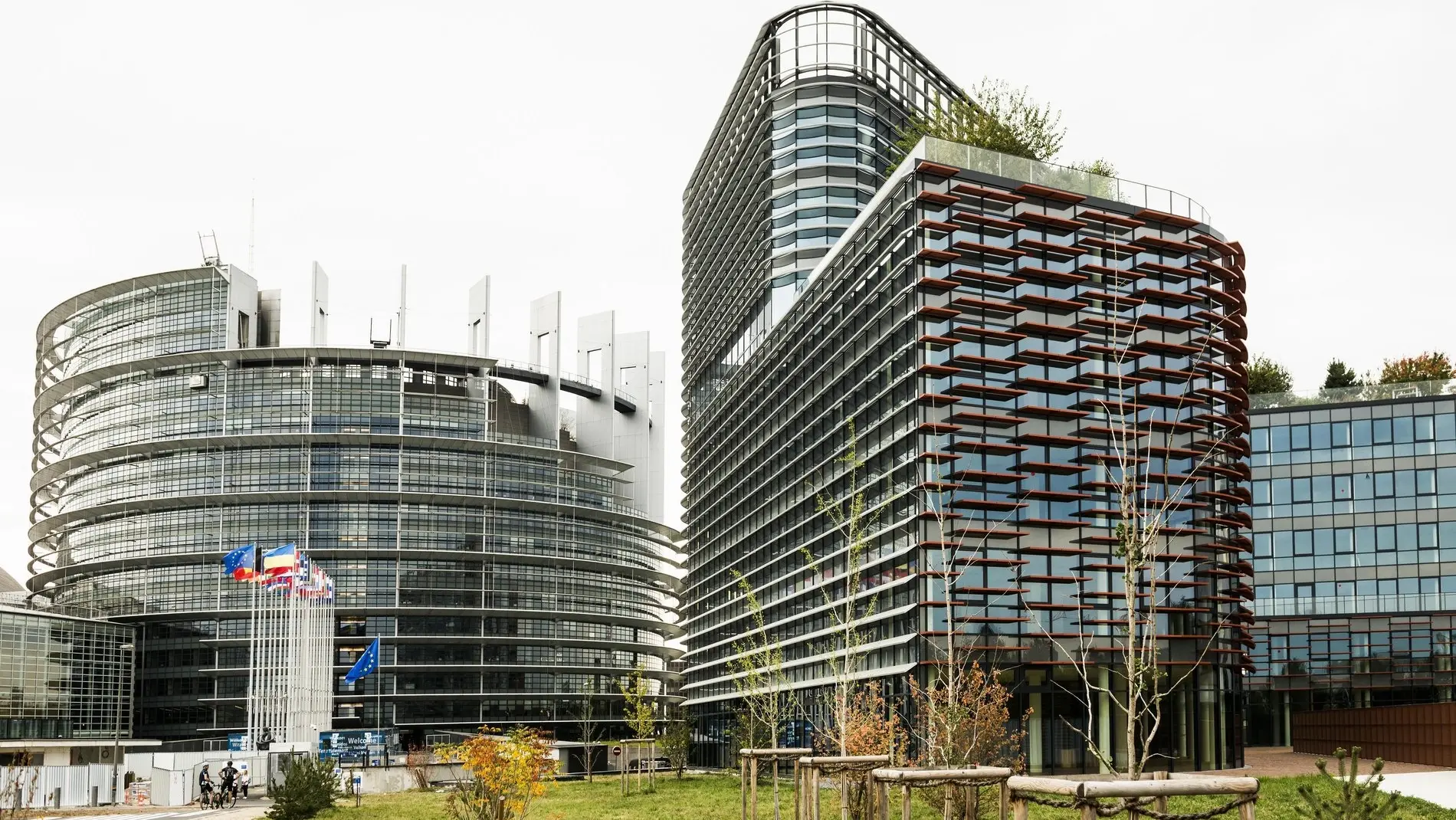 Das Gebäude des Europäischen Parlaments in Straßburg