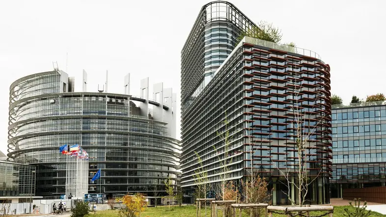 Das Gebäude des Europäischen Parlaments in Straßburg