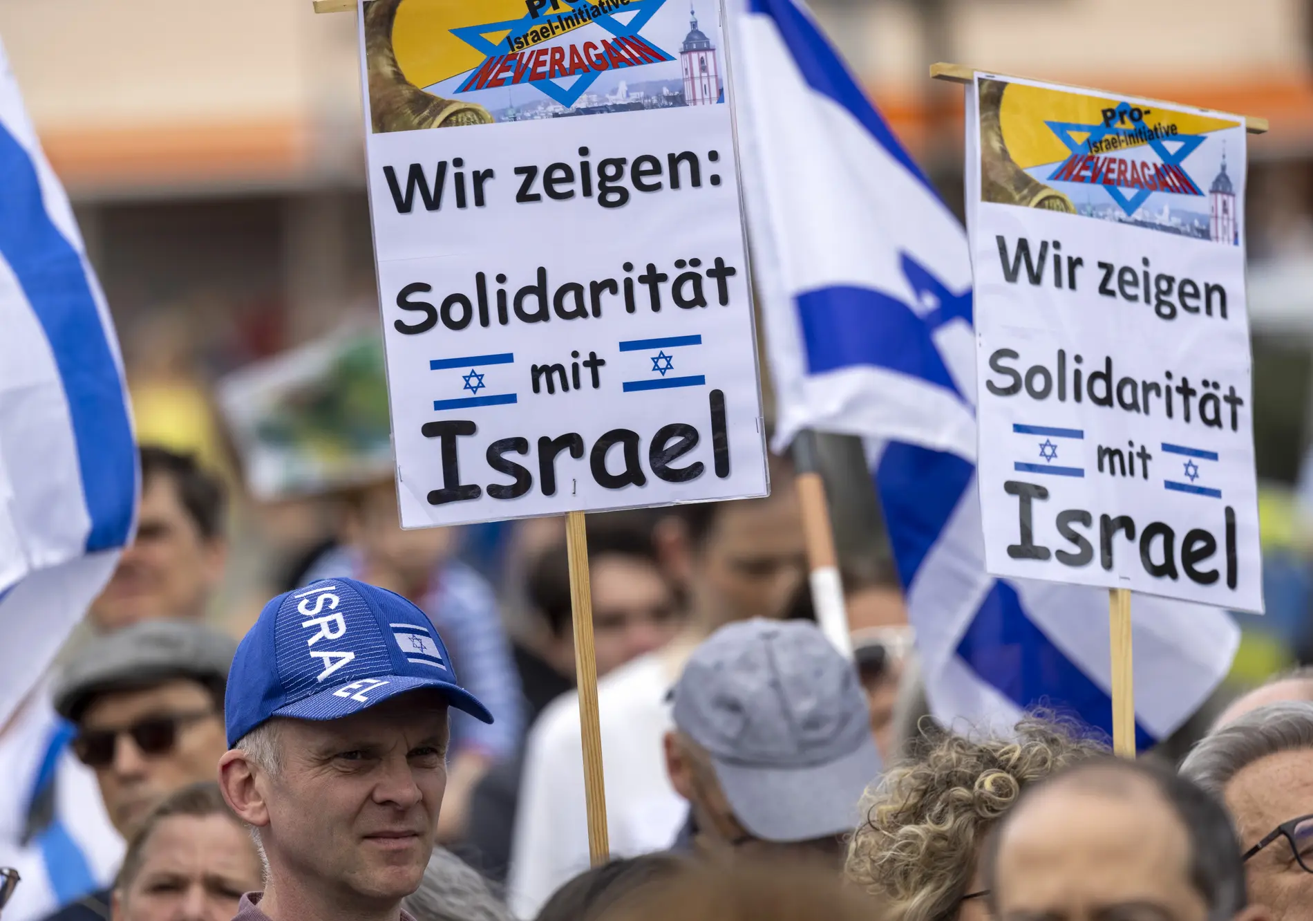 Solidarität mit Israel: Kundgebung der "Allianz gegen Antisemitismus"