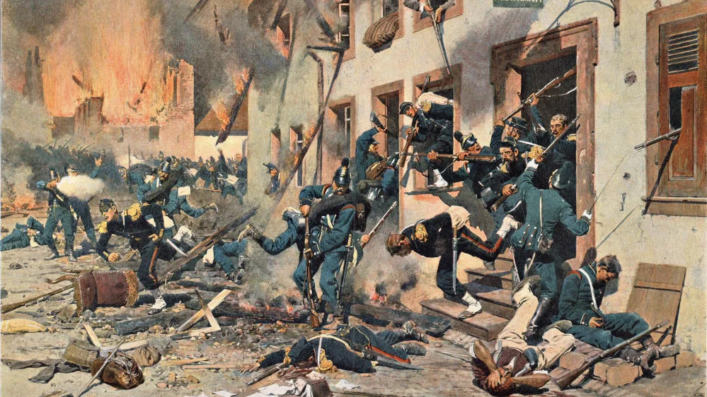 Schlacht von Sedan im deutsch-französischer Krieg. 
