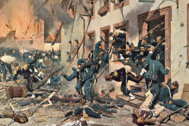 Schlacht von Sedan im deutsch-französischer Krieg. 