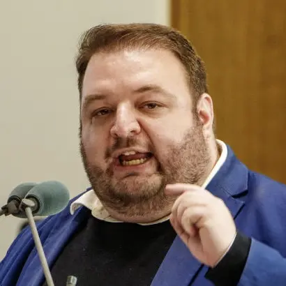 Damian Lohr (AfD) während seiner Rede