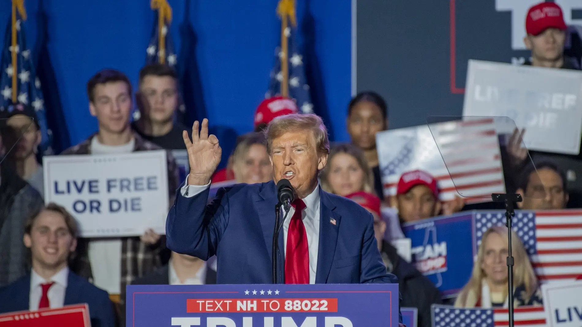 EX-Präsident Donald Trump bei einem Wahlkampfauftritt