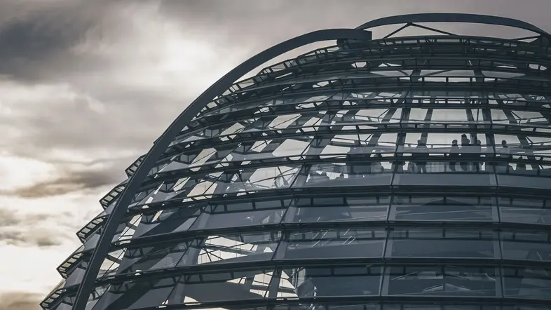 Blick auf die Reichstagskuppel