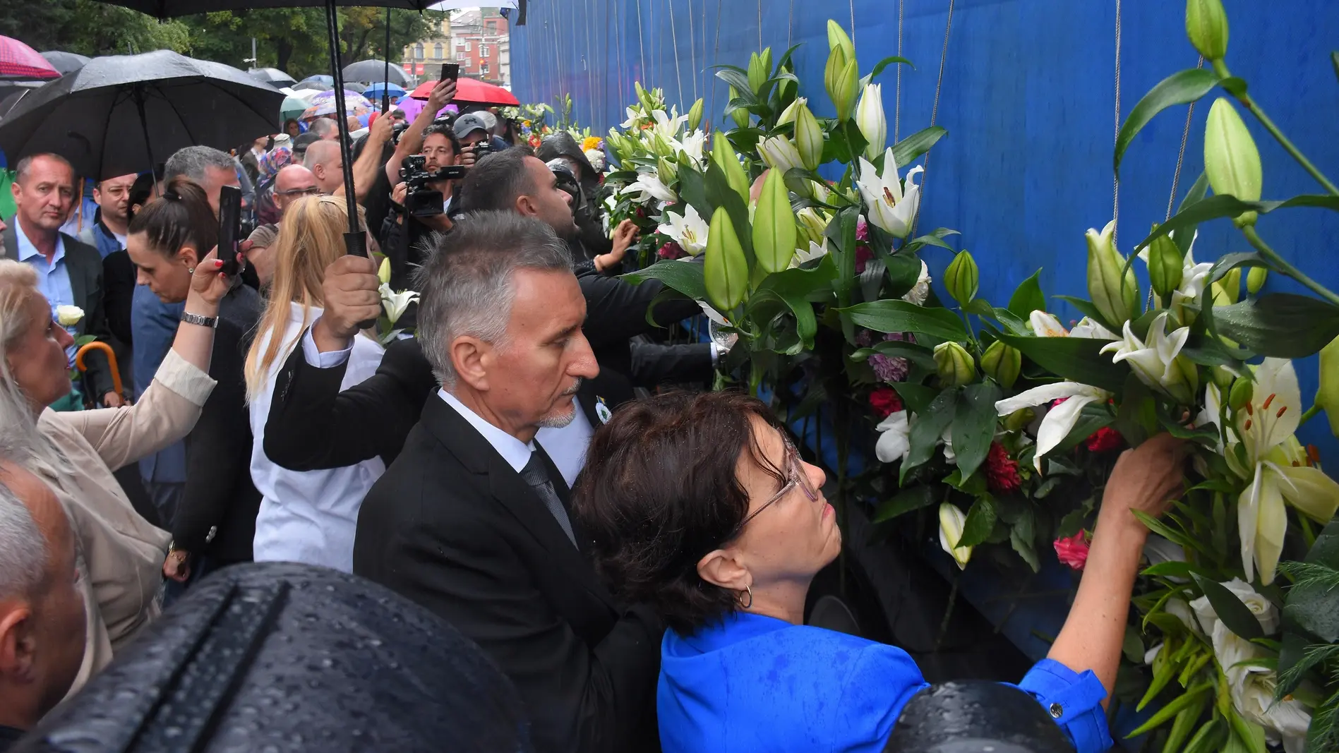 Opfer des Völkermords von Srebrenica 1995 Gedenkfeierlichkeiten der sieben Opfern des Völkermords von Srebrenica 1995.