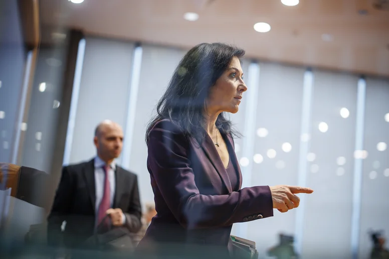 Katherina Reiche stellt in der Bundespressekonferenz den Jahreswirtschaftsbericht 2026 vor.