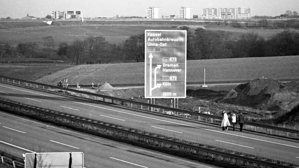 Spaziergänge über Autobahnen während der Ölkrise 1973