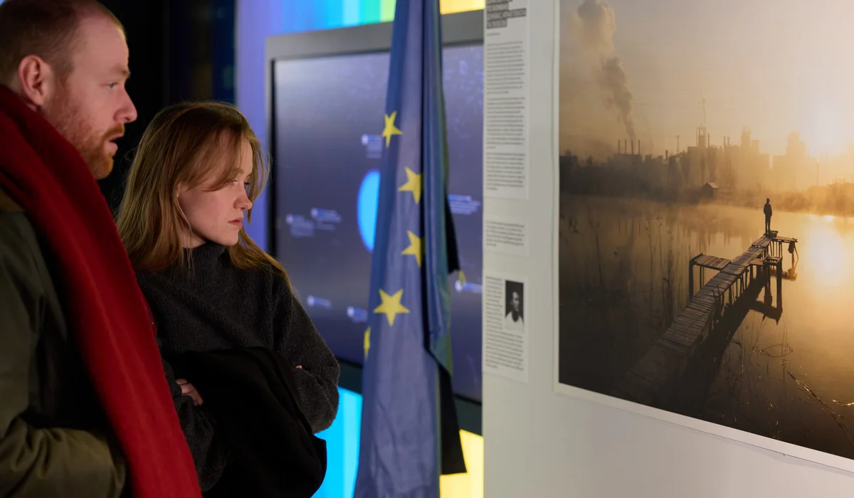Blick auf die Ausstellung im Europäischen Haus