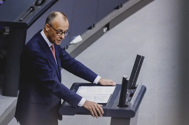 Friedrich Merz am Rednerpult
