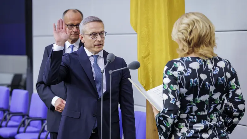 Karsten Wildberger bei seiner Vereidigung im Bundestag