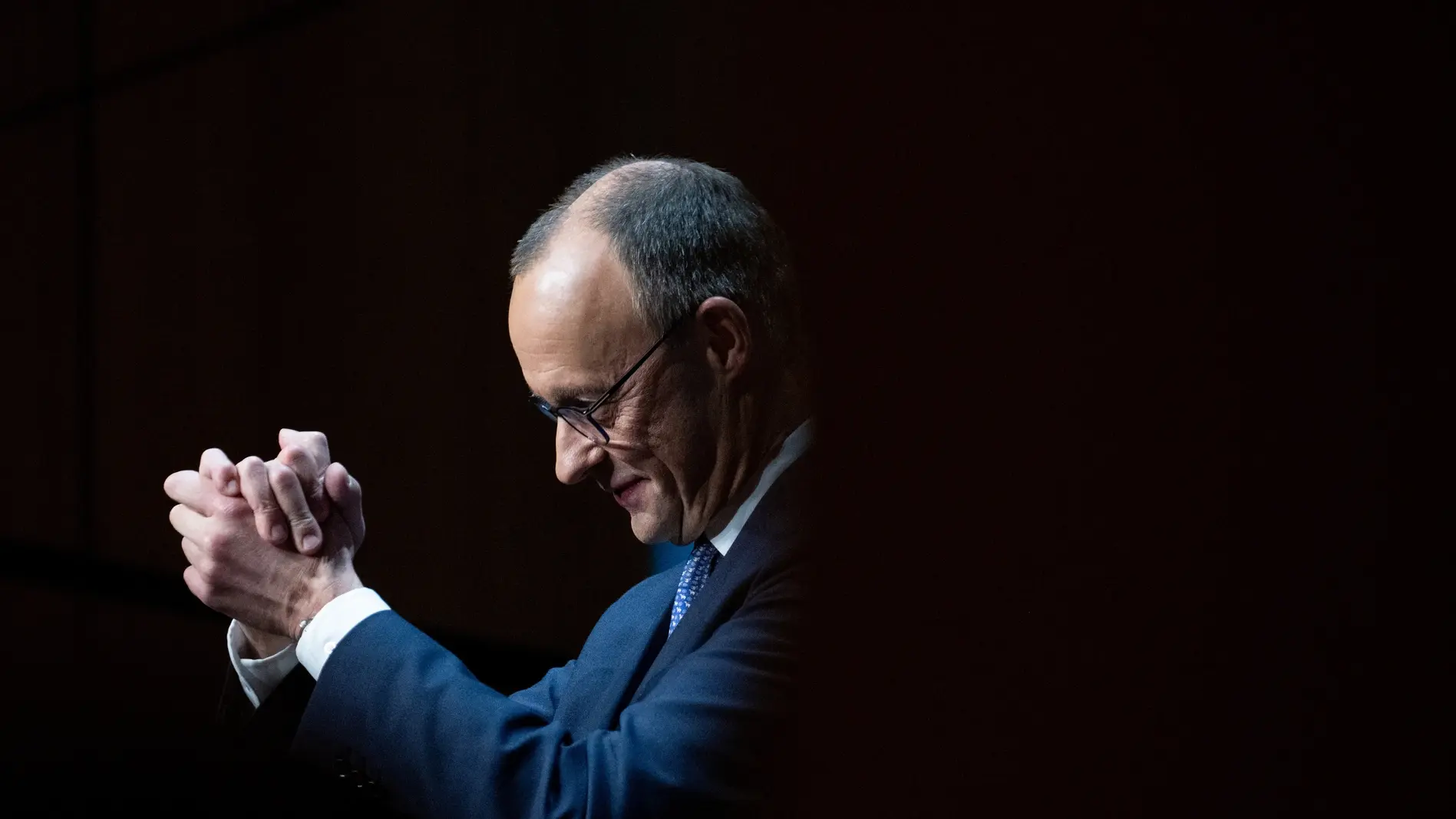Unions-Kanzlerkandidat Friedrich Merz (CDU) im Porträt.