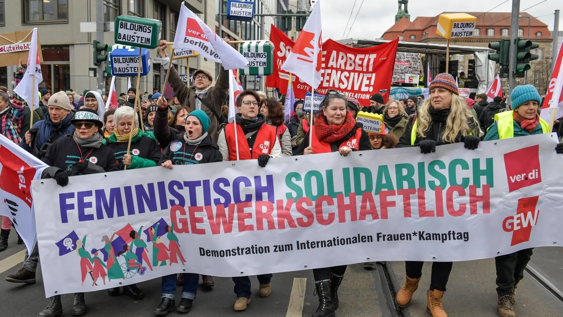 Kundgebung zum internationalen Frauentag am 08.03.2023.