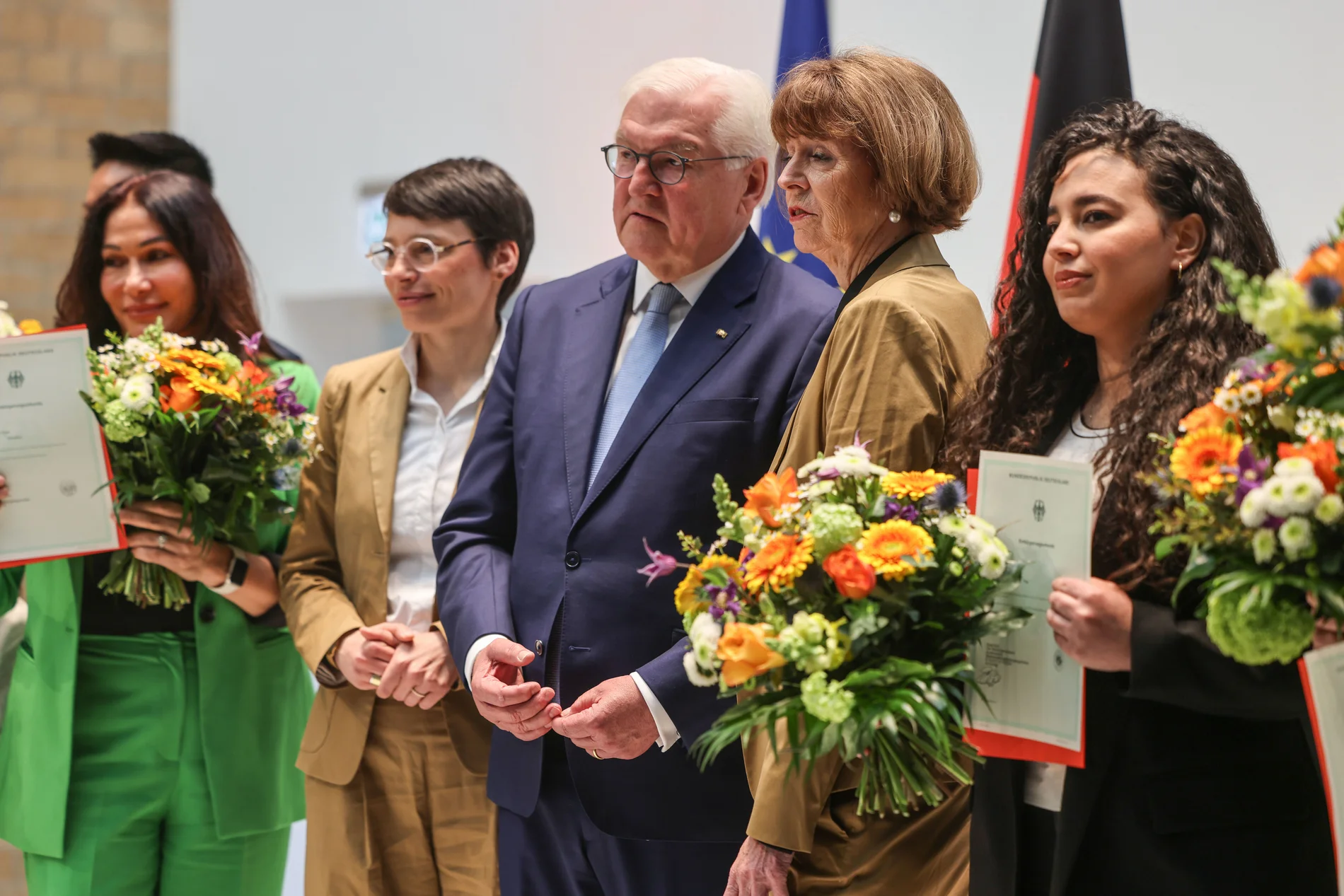 Frank-Walter Steinmeier auf einer Einbürgerungsfeier