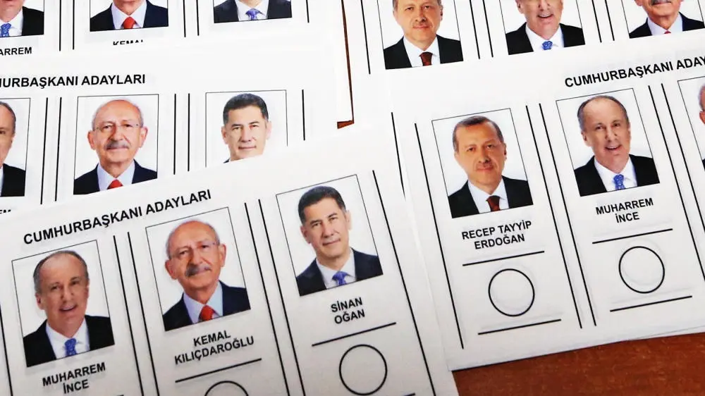 Wahlkampf in der Türkei Türkische Wahlzettel