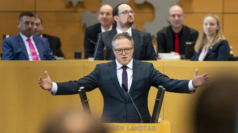Mario Voigt am Rednerpult