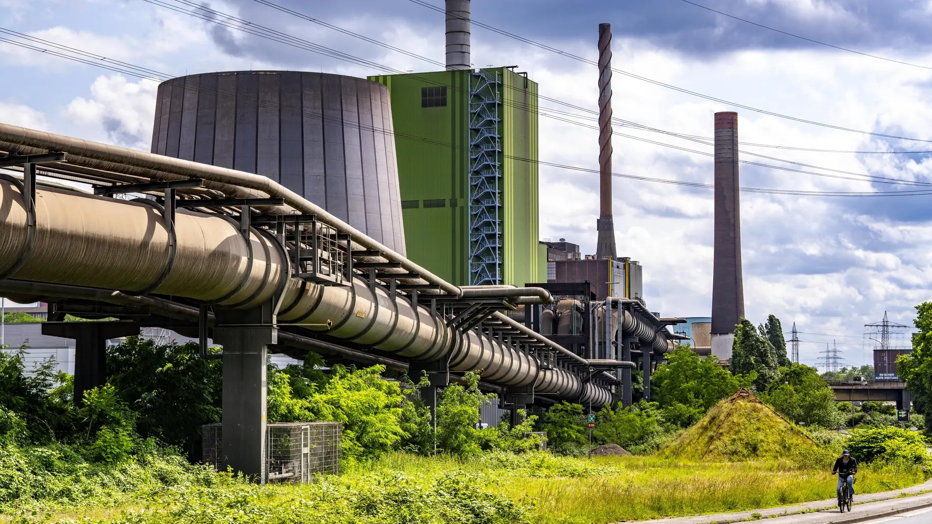 Thyssenkrupp Steel Stahlwerk in Duisburg-Bruckhausen.