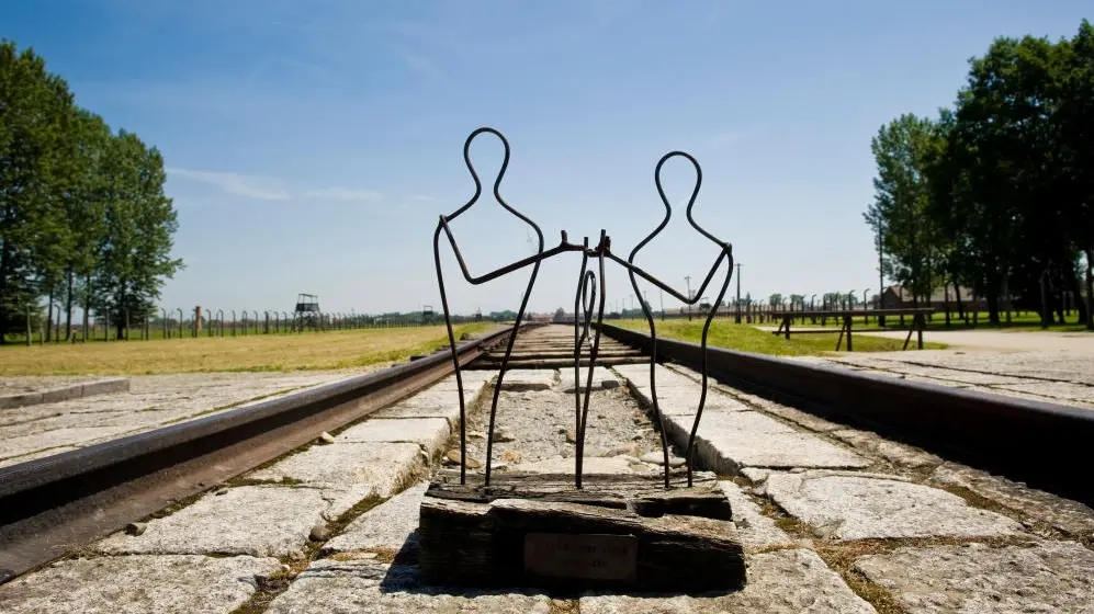 Mahnmal im Konzentrationslager in Auschwitz-Birkenau Mahnmal im Konzentrationslager in Auschwitz-Birkenau