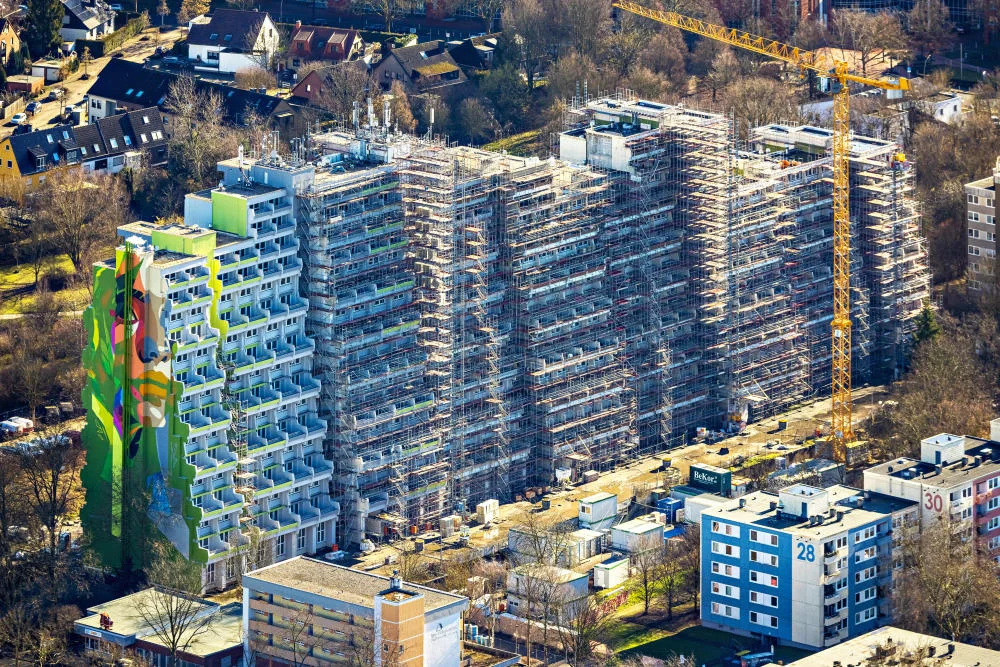 Blick auf die Dortmunder Siedlung Hannibal