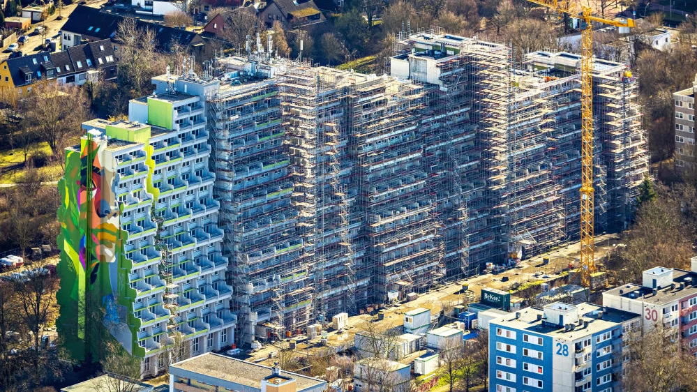 Blick auf die Dortmunder Siedlung Hannibal