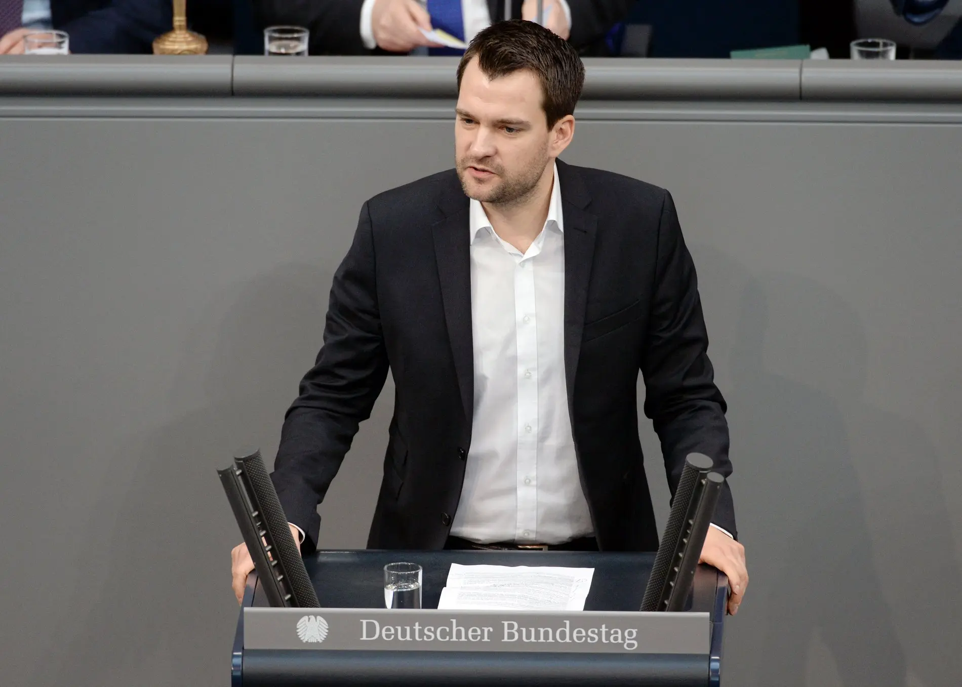 Johannes Vogel Johannes Vogel am Rednerpult bei einer Plenarsitzung in deutschen Bundestag