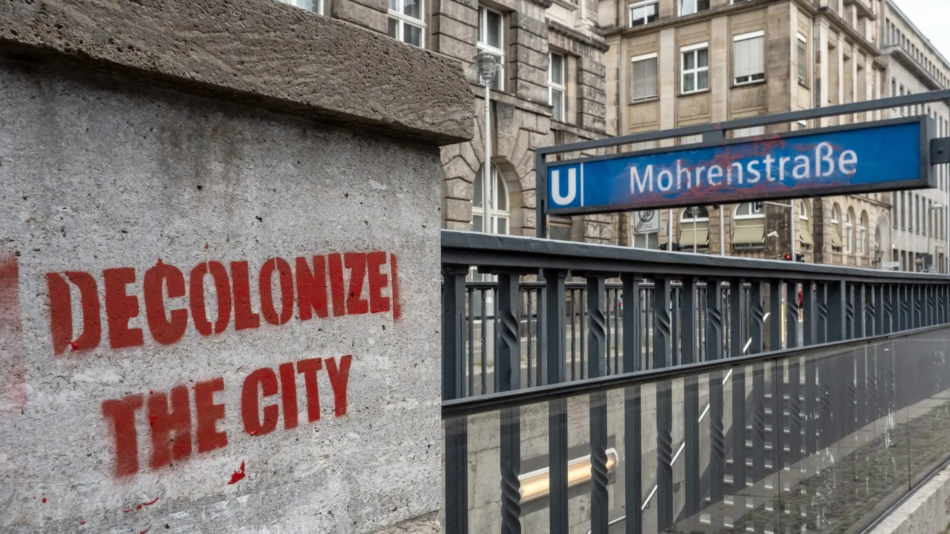 U Bahn Station "Mohrenstraße" U-Bahnhof Mohrenstraße in Berlin-Mitte