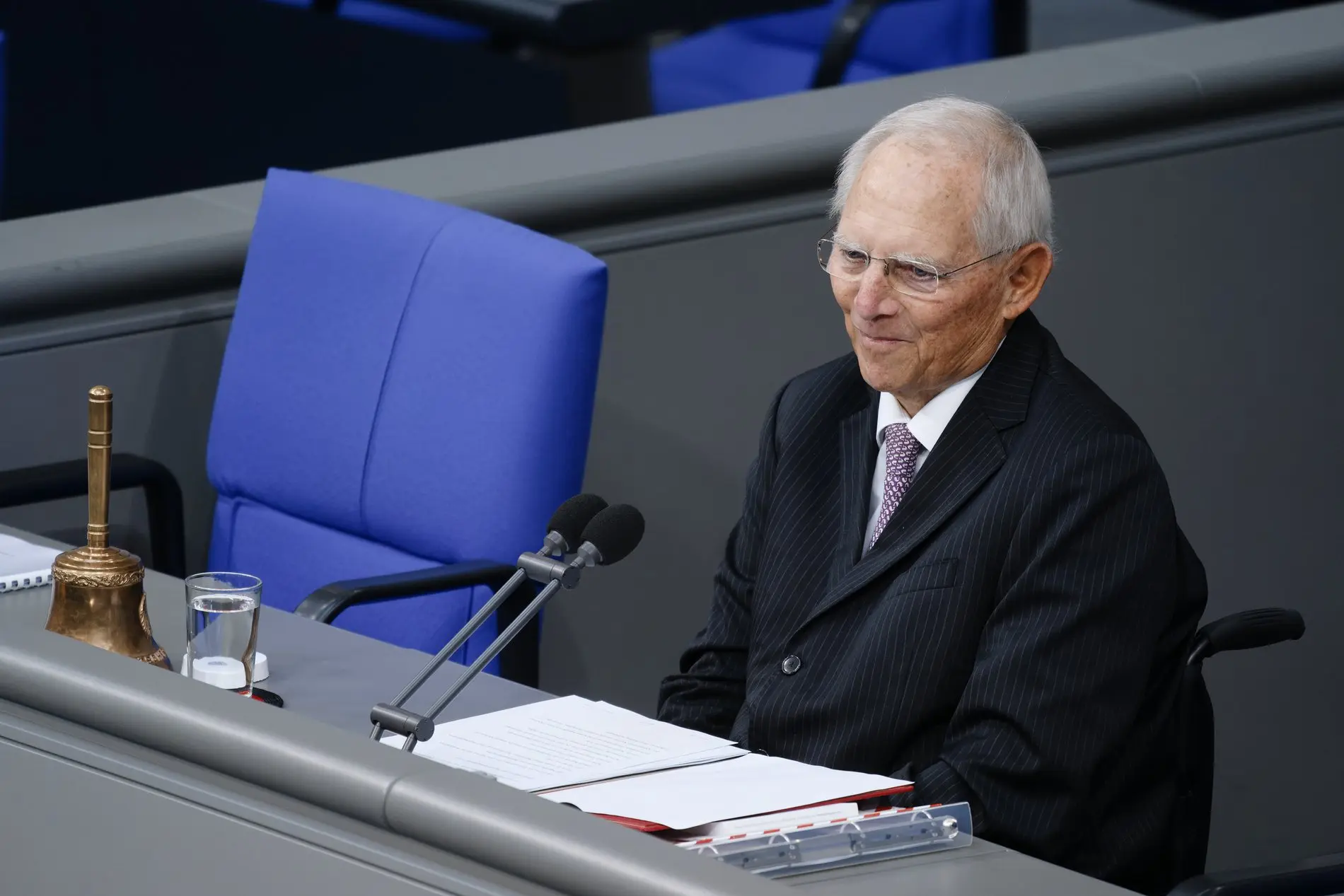 Wolfgang Schäuble im Plenarsaal des Deutschen Bundestages.
