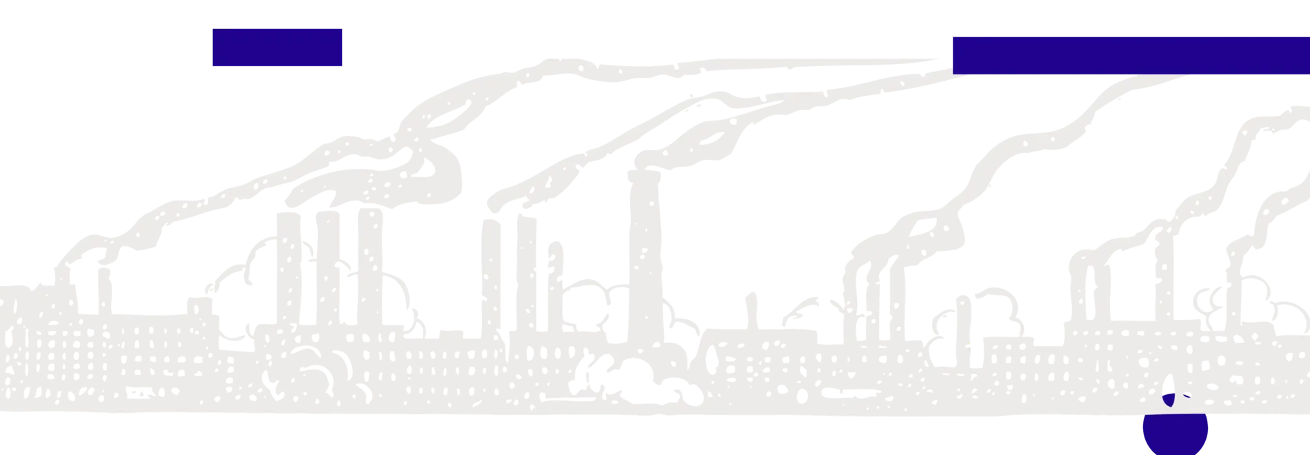 Illustration Fabriken mit qualmenden Schornsteinen