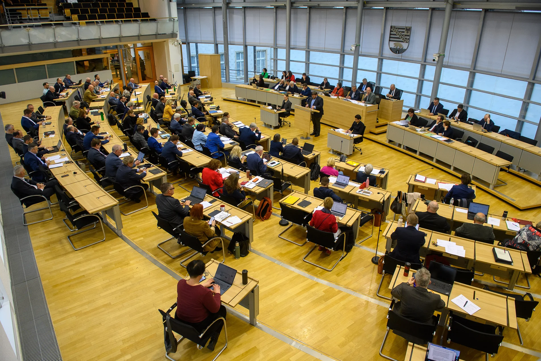Blick in den Landtag von Sachsen-Anhalt