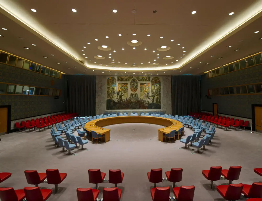 Der Sitzungssaal des UN-Sicherheitsrates in New York