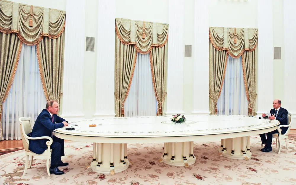 Bundeskanzler Scholz wirbt bei Russlands Präsident Putin für den Frieden. Bundeskanzler Scholz wirbt bei Russlands Präsident Putin für den Frieden.