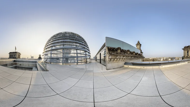 Blick auf die Reichstagskuppel