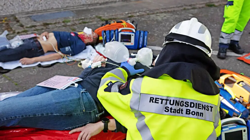 Rettungsdienst Bonn bei der Arbeit