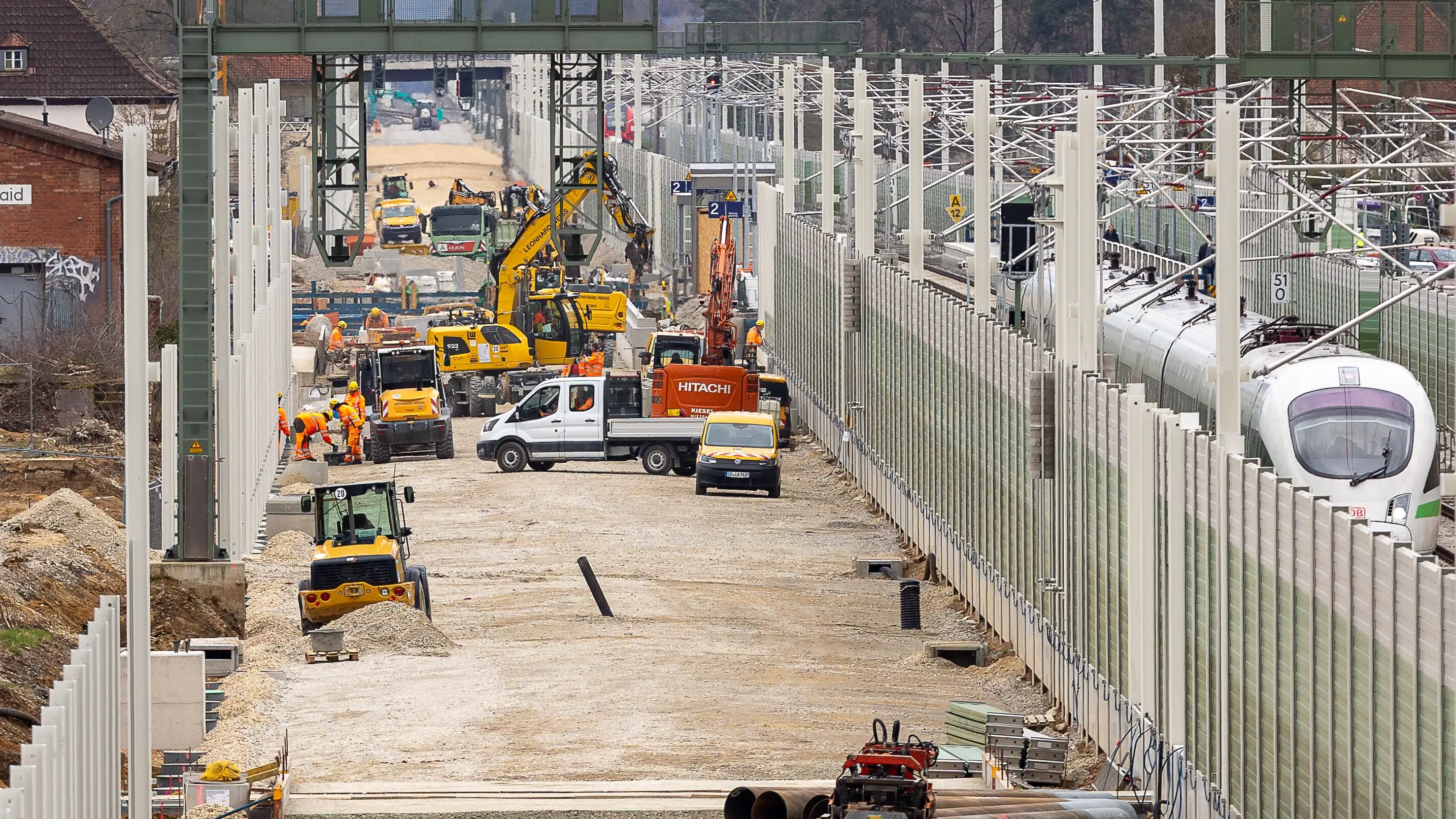 Baustelle der Bahn Baustelle der Bahn
