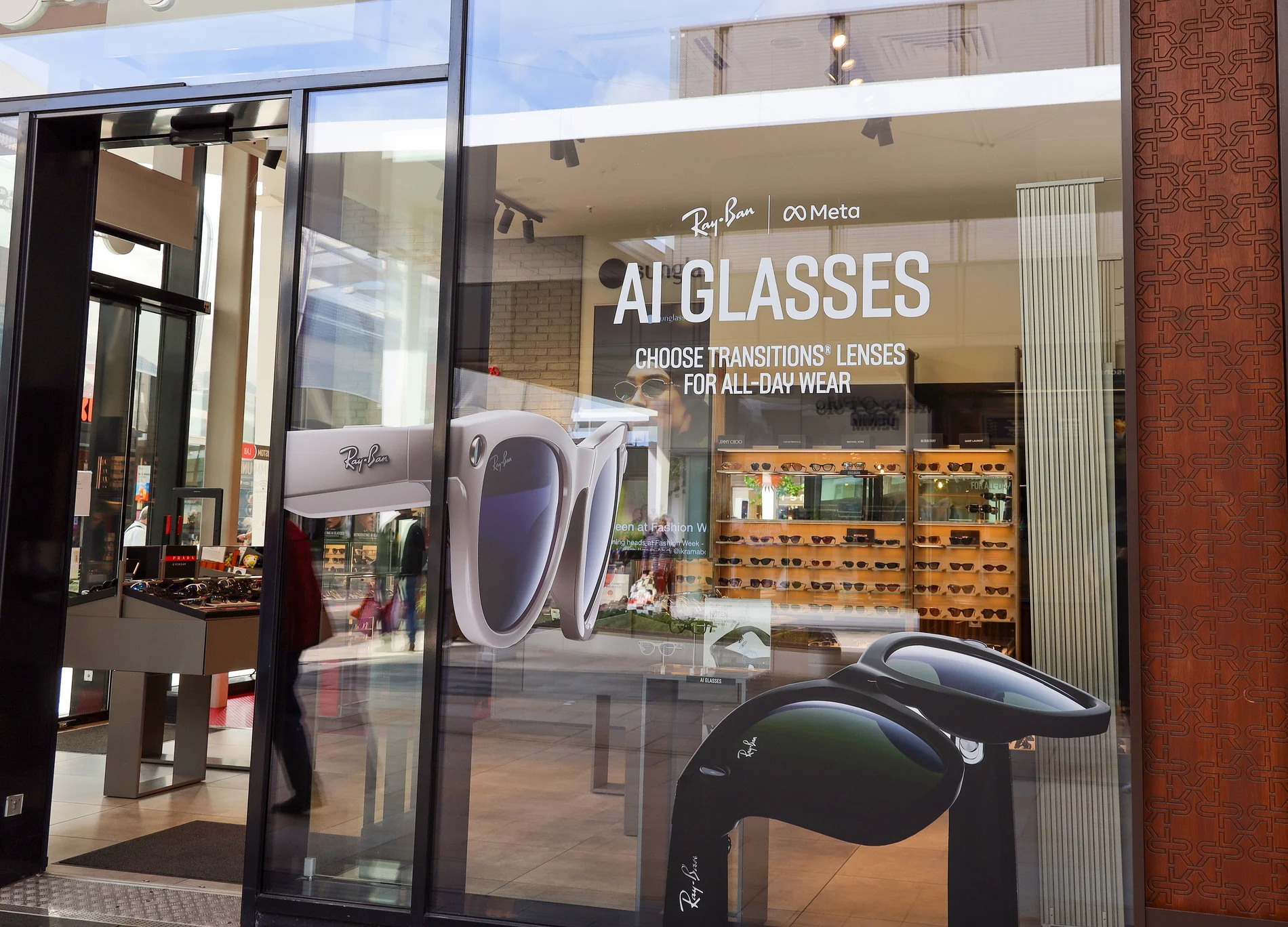 Schaufenster mit AI-Glasses