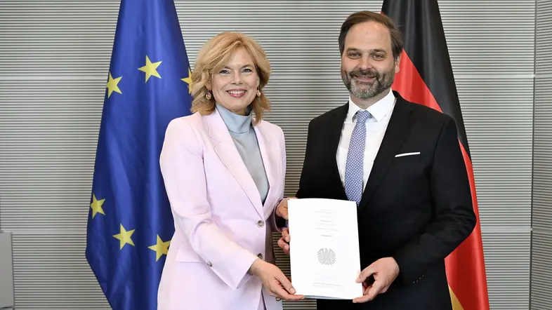 Julia Klöckner und Paul Göttke im Portrait
