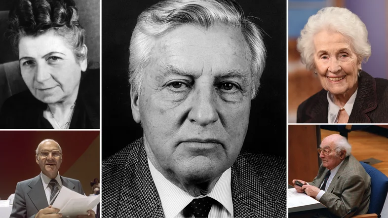 Collage von fünf ehemaligen Abgeordneten