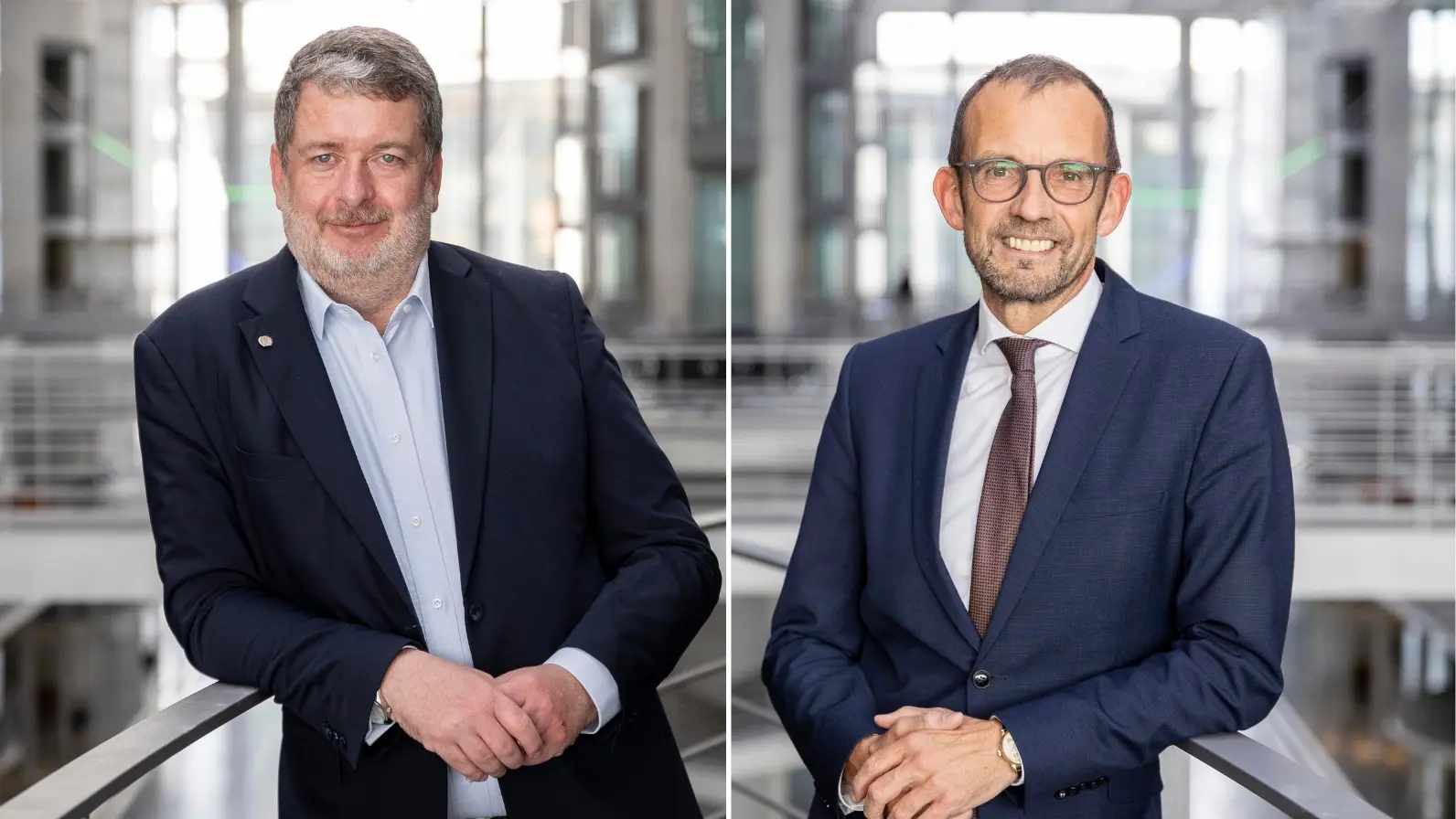 Collage: Jörg Nürnberger und Thomas Röwekamp im Porträt