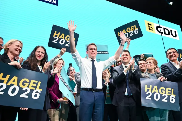 Manuel Hagel, Spitzenkandidat für die Landtagswahl beim CDU-Landesparteitag
