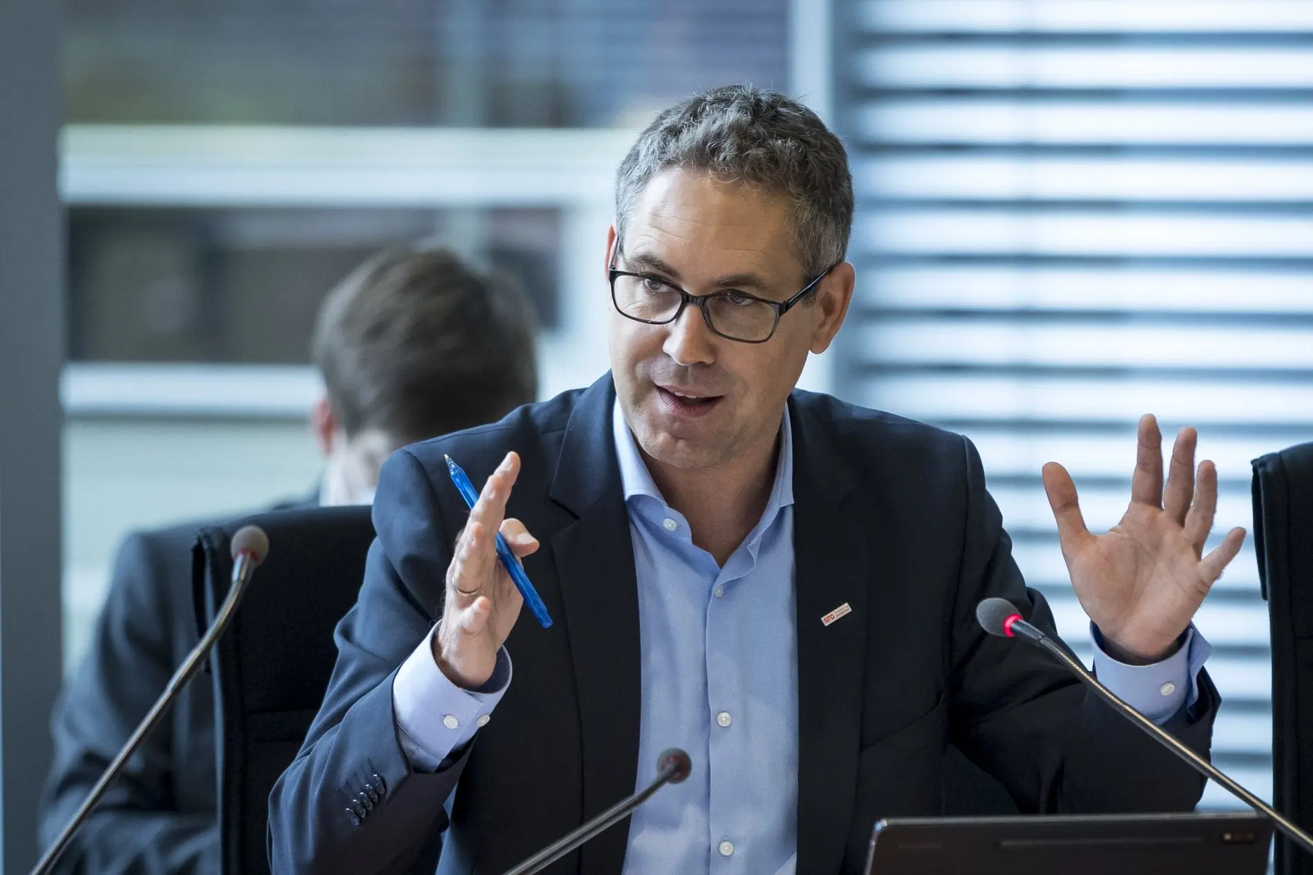 Michael Schrodis bei einer Sitzung im Paul-Löbe-Haus.